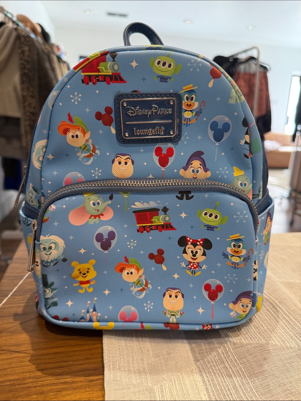 Loungefly Kids Light Blue Disney Parks Character Mini Backpack